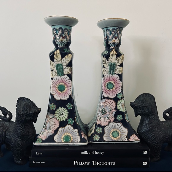 🛑SOLD🛑 A Pair of Vintage Neiman Marcus Candle Holders - Picture 2 of 6